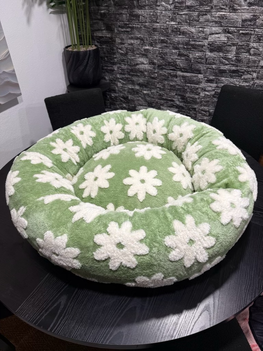 BEDSURE BEAUTIFUL MEDIUM SIZE GREEN FLOWERS PET BED 🍃❗️⭐️🐾